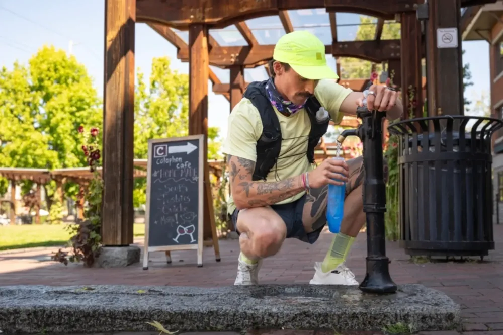 Chaussettes course Coolnet, Buff (2)